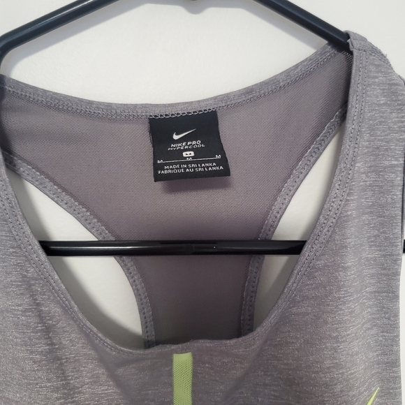 Nike Gray and Neon Crop Top - Picture 4 of 6